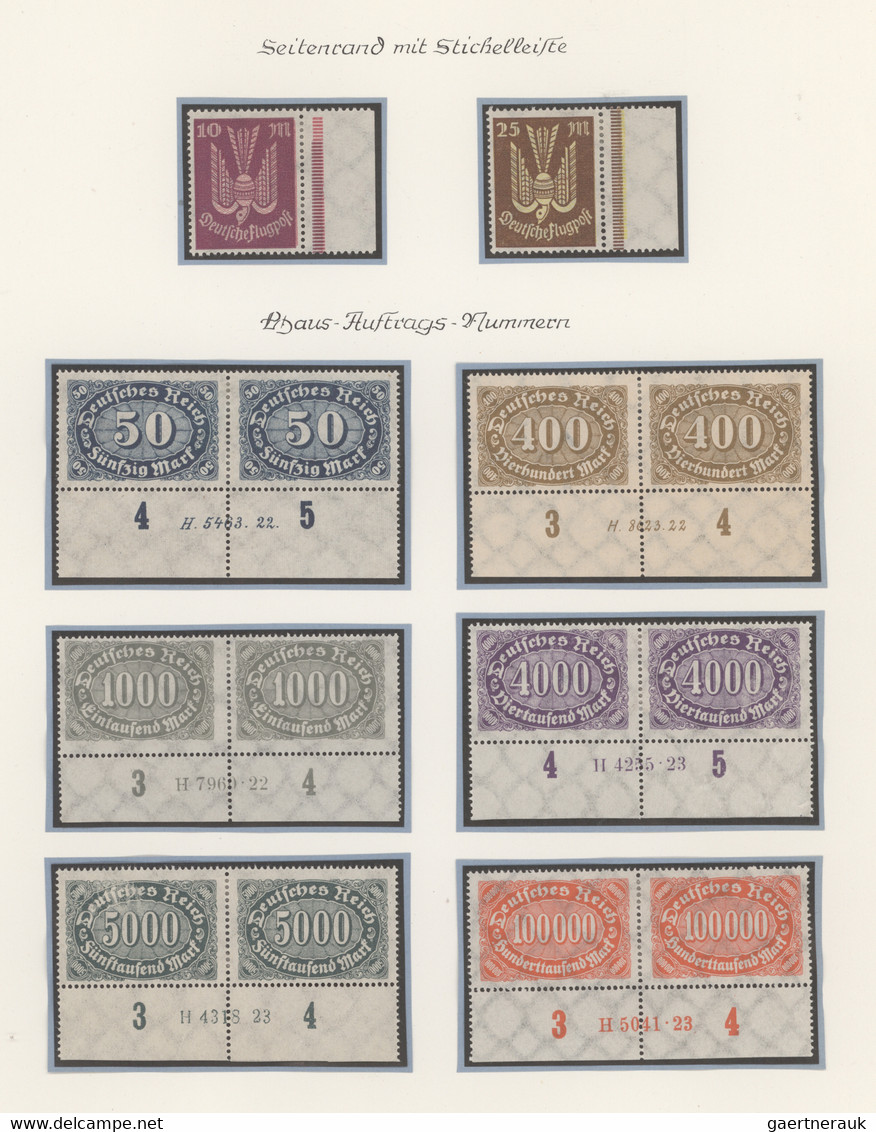 Deutsches Reich - Inflation: 1916/1923, überwiegend Ungebrauchte Sammlung Mit Hu - Collections