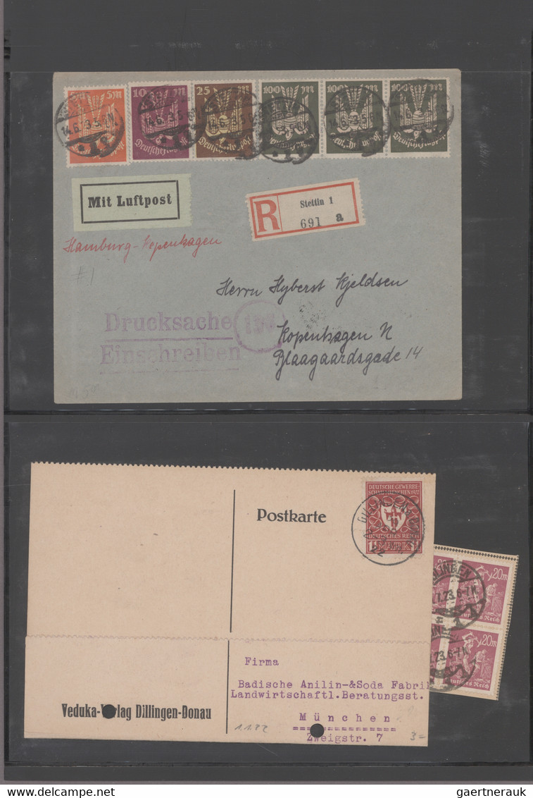 Deutsches Reich - Inflation: 1916/1923, Zwei Große, Dicke Alben Mit Vielen Geprü - Collections