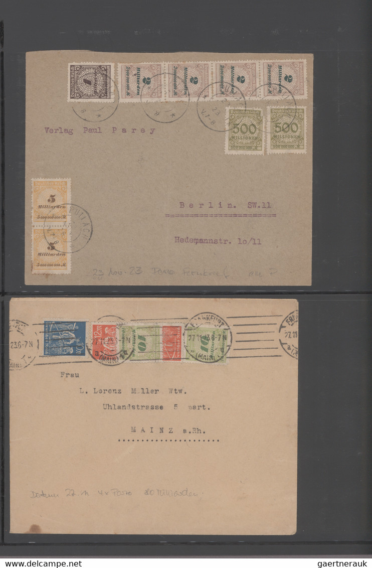 Deutsches Reich - Inflation: 1916/1923, Zwei Große, Dicke Alben Mit Vielen Geprü - Collections