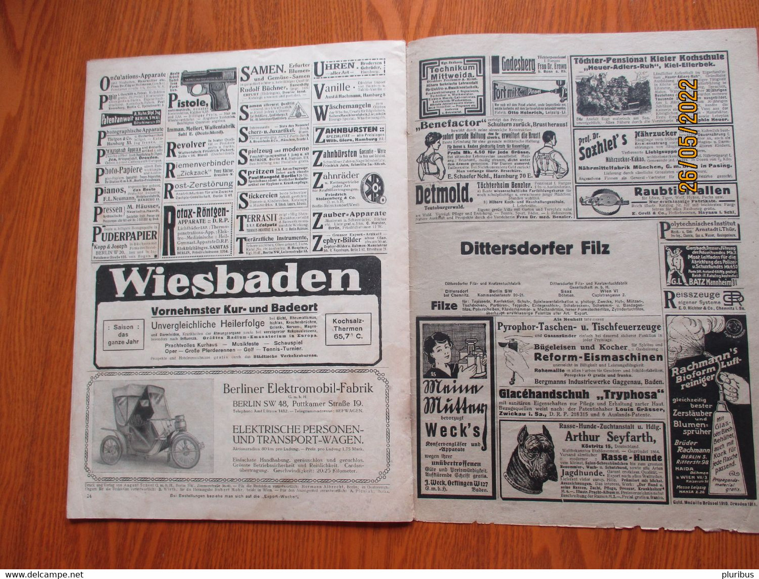 1912 EXPORT WOCHE DRUCK UND VERLAG VON AUGUST SCHERL GMBH , O - Techniek