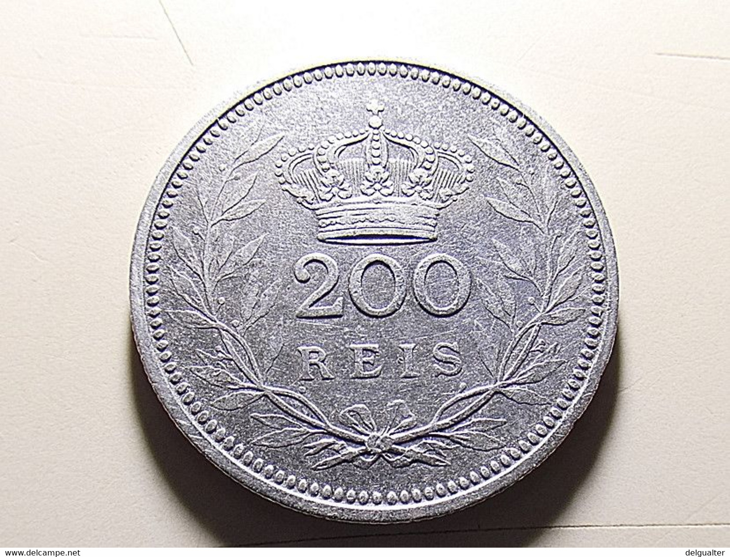 Portugal 200 Reis 1909 Silver - Portugal