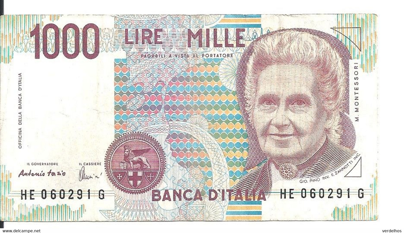 ITALIE 1000 LIRE 1990 VF P 114 c