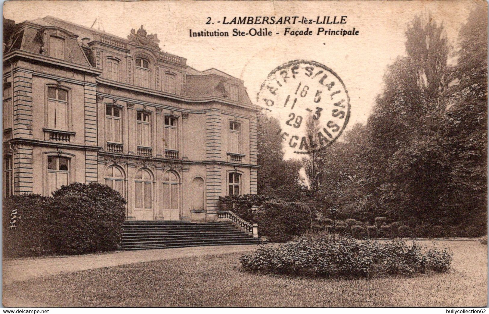 CPA -    LAMBERSART    -       Institut Sainte Odile Facade Principale - Lambersart