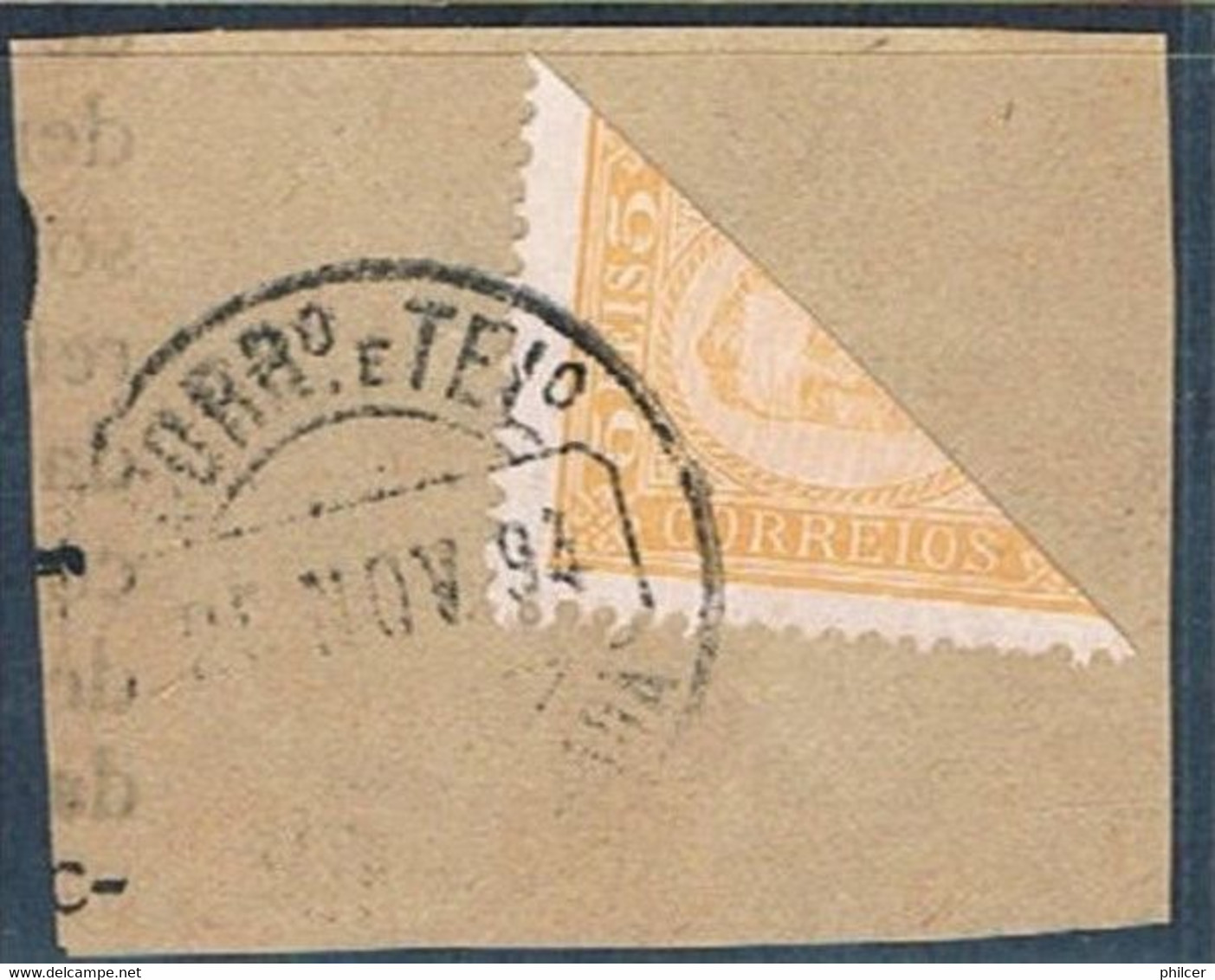 Ponta Delgada, 1892/3, # 1, Bipartidpo, Used - Ponta Delgada