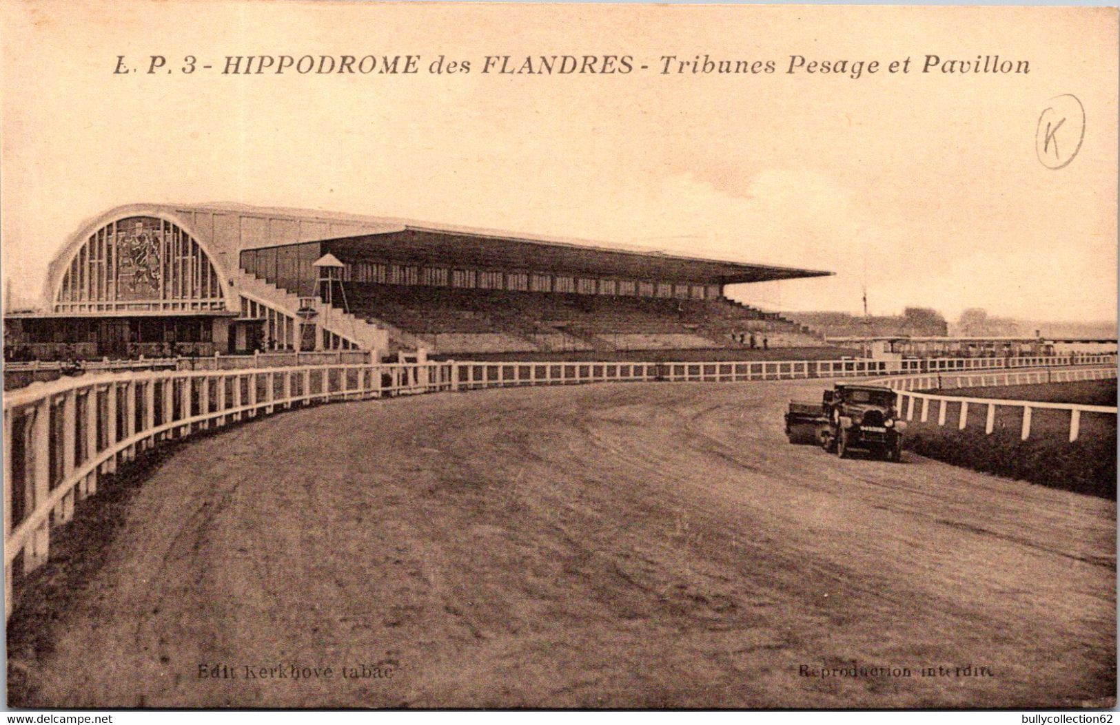 CPA - MARCQ - EN - BAROEUL    -   Hippodrome Des Flandres -  Tribunes Pesage Et Pavillon - Marcq En Baroeul