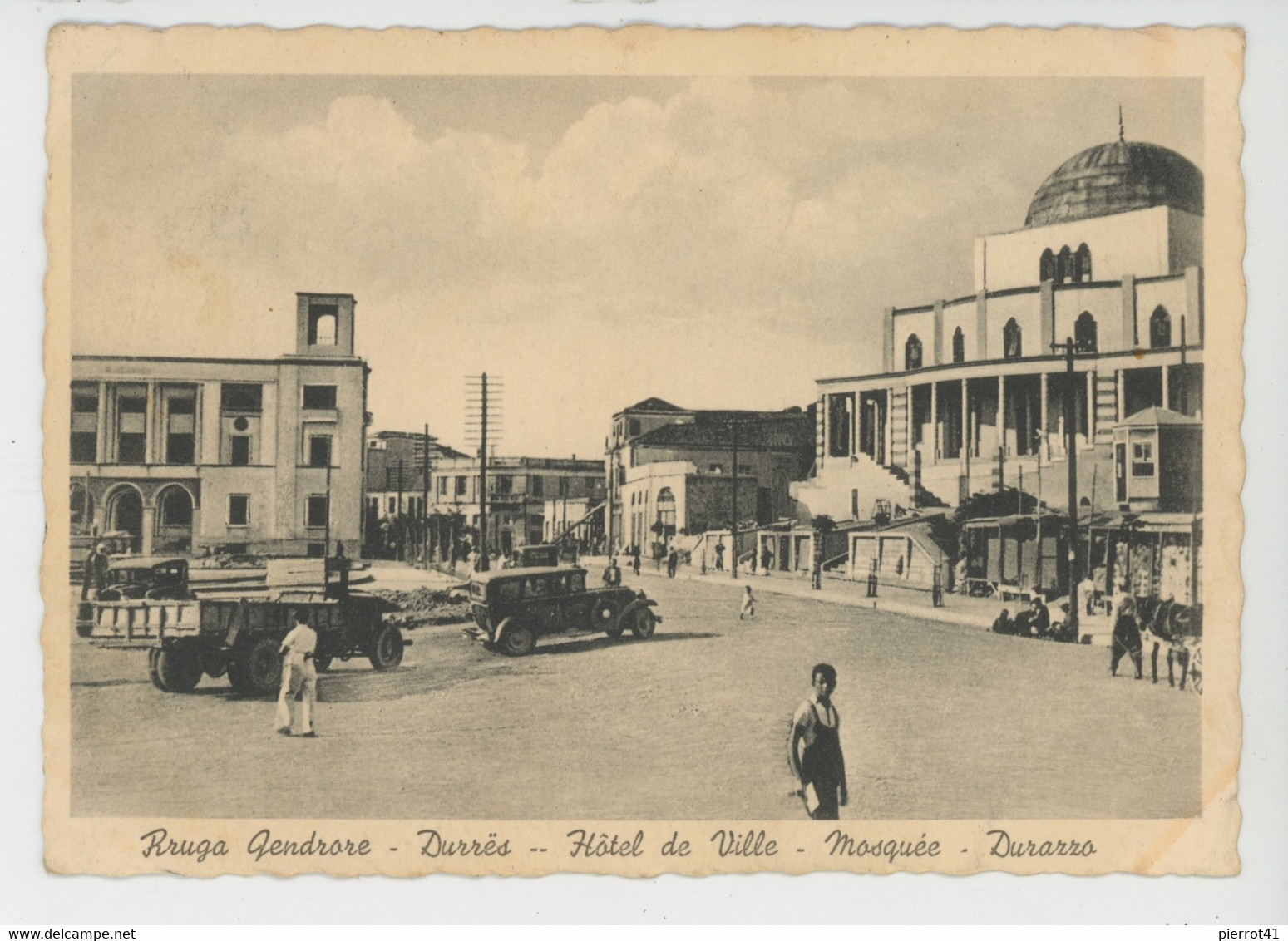 ALBANIE - DURAZZO - Hôtel De Ville - Mosquée - Albanië