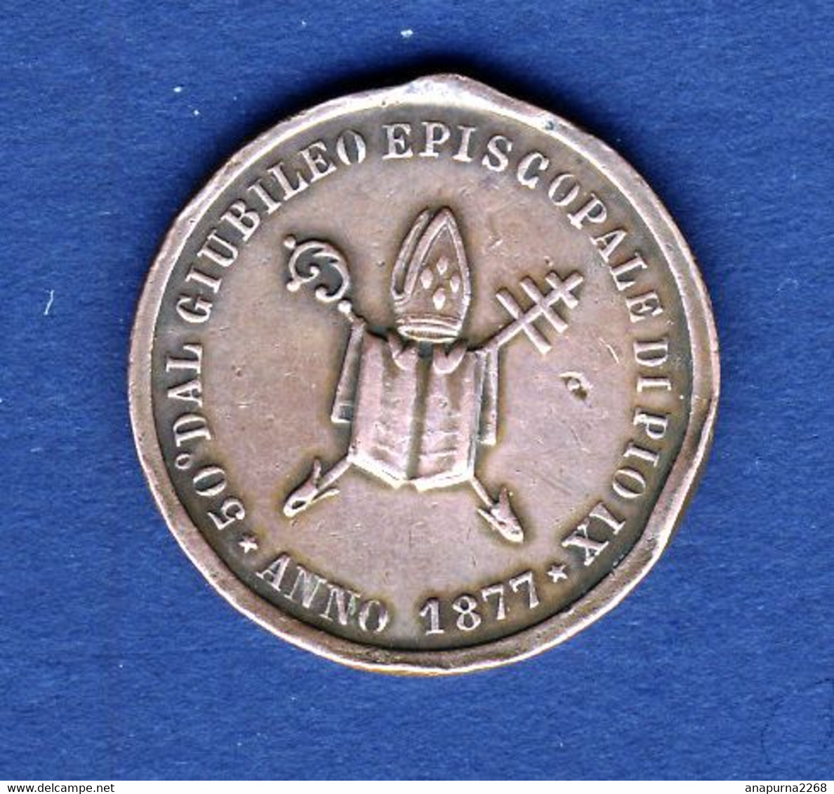 ITALIE..VATICAN...MEDAILLE DU PAPE PIE IX - Royaux/De Noblesse