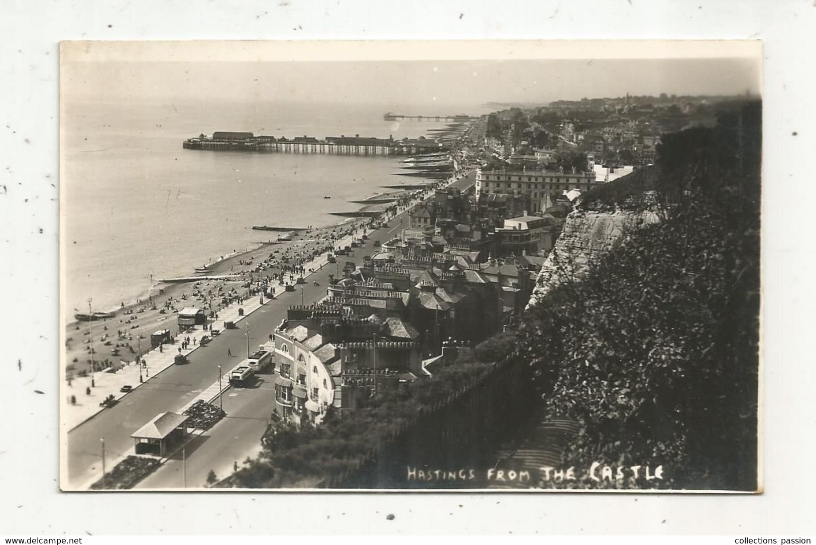 Cp , Carte Photo Boyds Photo Stores , Vierge , Angleterre , HASTINGS From The Castle - Hastings