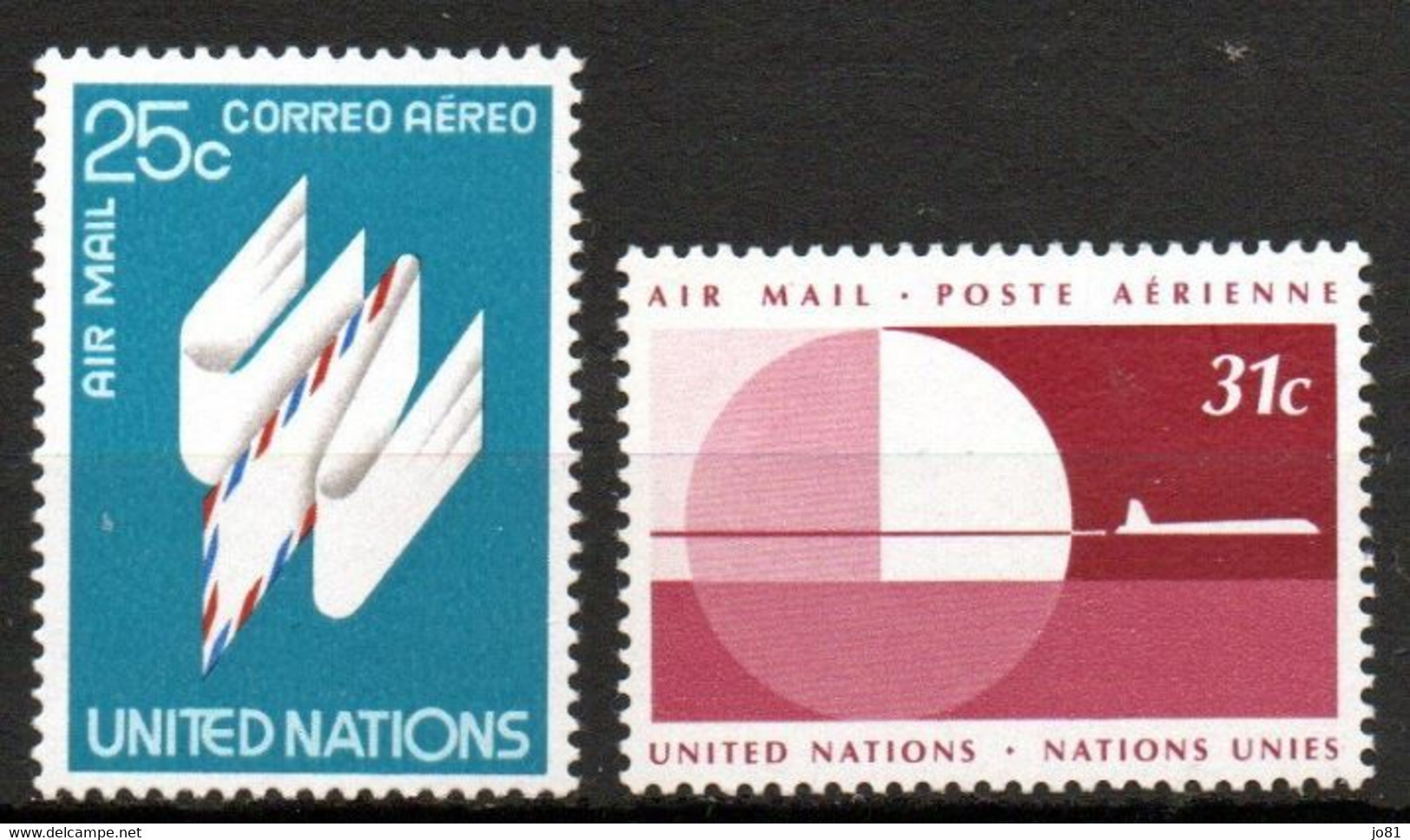 Nations-Unis - New York YT PA 22-23 Neuf Sans Charnière - XX - MNH - Poste Aérienne