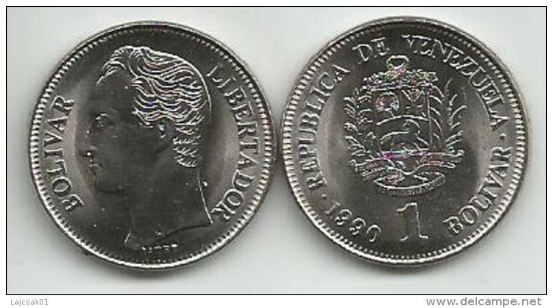 Venezuela 1 Bolivar 1990. Y#52a.2 - Venezuela