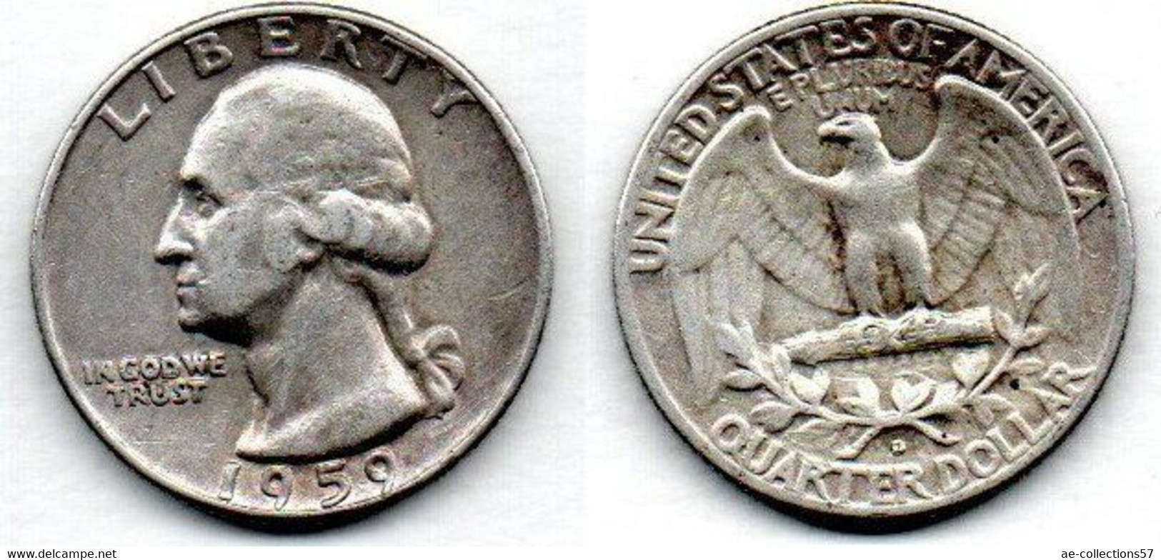 USA  Quarter 1959 D TTB - 1932-1998: Washington