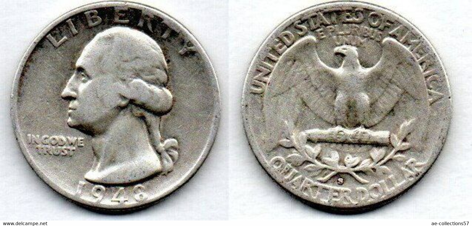 USA  Quarter 1948 S TB+ - 1932-1998: Washington