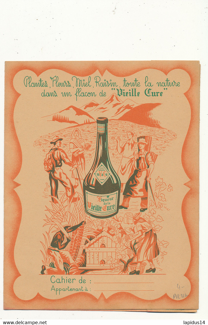 PR 212 /  PROTEGE CAHIER -    LIQUEUR DE LA VIEILLE CURE   CORDIAL MEDOC    (24,00 Cm X 18,00 Cm ) - Omslagen Van Boeken