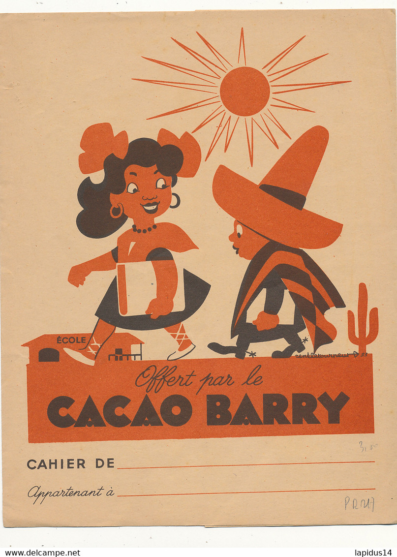 PR 217 /  PROTEGE CAHIER - CACAO BARRY   (24,00 Cm X 18,00 Cm ) - Protège-cahiers