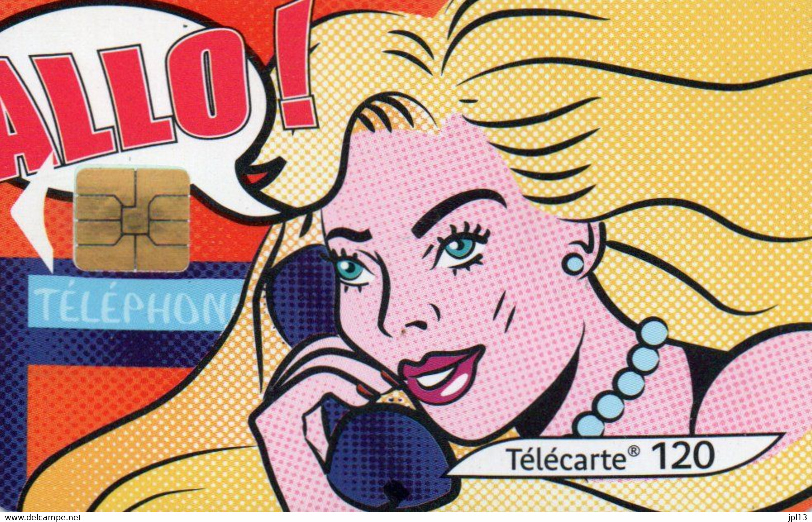 Carte à Puce - France - France Télécom - Pop Art, Variété : N° Décalé à Gauche - 2000