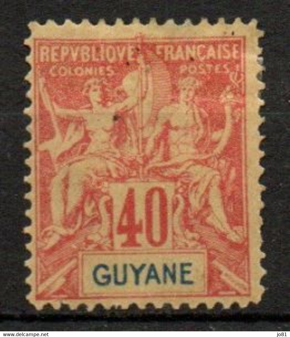 Guyane YT 39 Neuf Avec Charnière - X - MH Petits Points Noirs - Unused Stamps