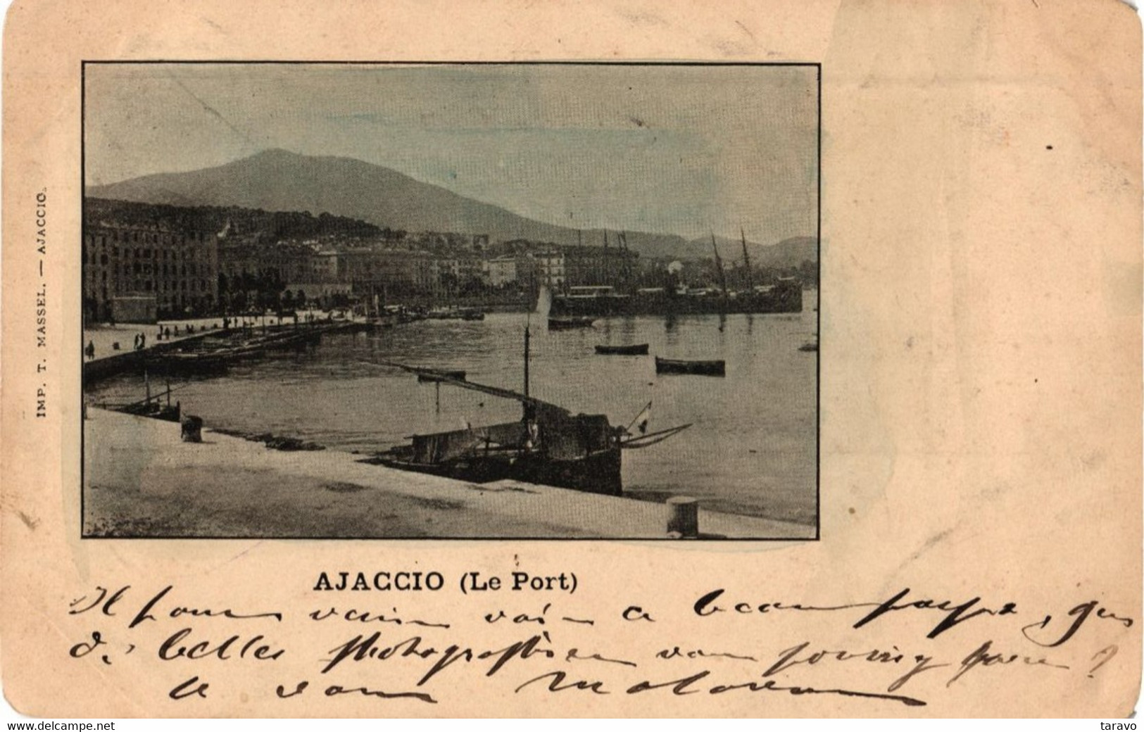 CORSE - AJACCIO --  Pionnière De 1901 - Imprim. T. Massel (coins Arrondis) - Ajaccio