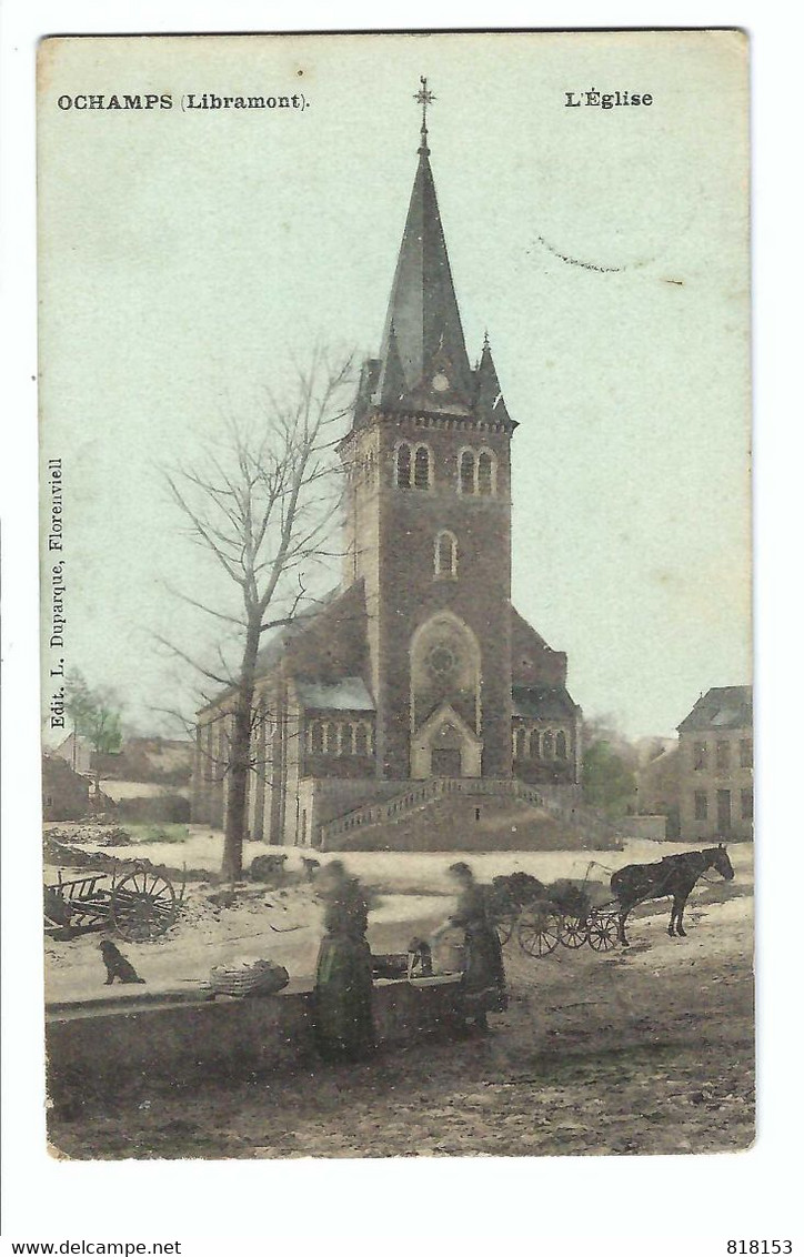 OCHAMPS (libramont)  L'Eglise  1908 - Libin