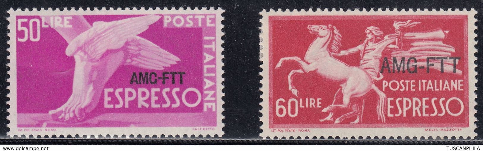 Trieste AMG-FTT Espressi Sass. 6/7 MH* Cv 12 - Express Mail