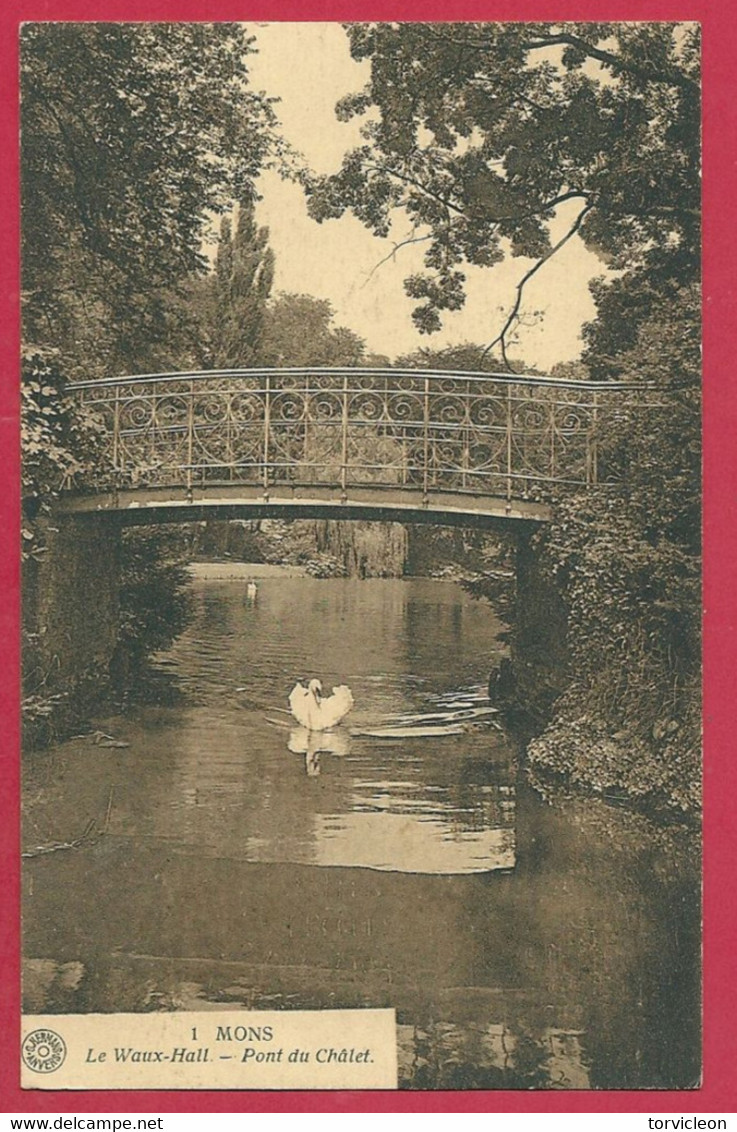 C.P. Mons  =  WAUX  HALL  :  Pont  Du  Châlet - Mons