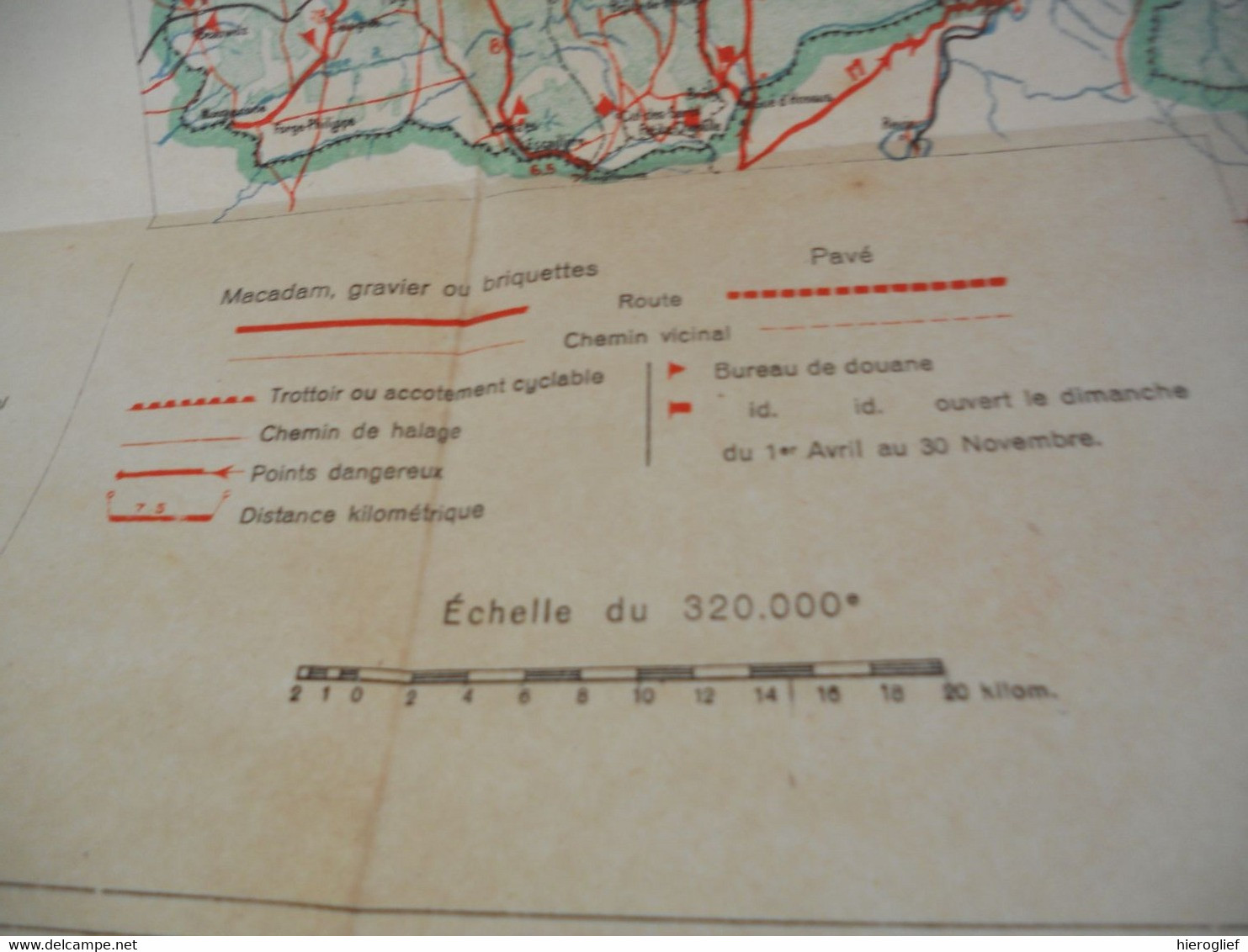 Carte Routière De La Belgique Et Du Nord De La France - Bruxelles Albert De Boeck - Cartes Routières