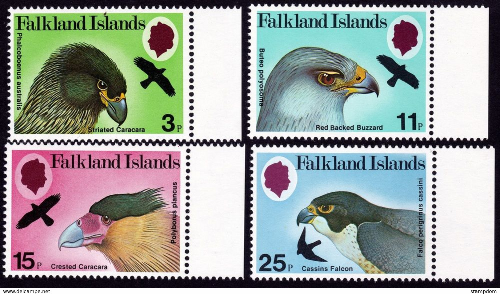 FALKLAND ISLANDS 1979 Predator Birds Sc#306-309 MNH @S4435 - Falkland Islands