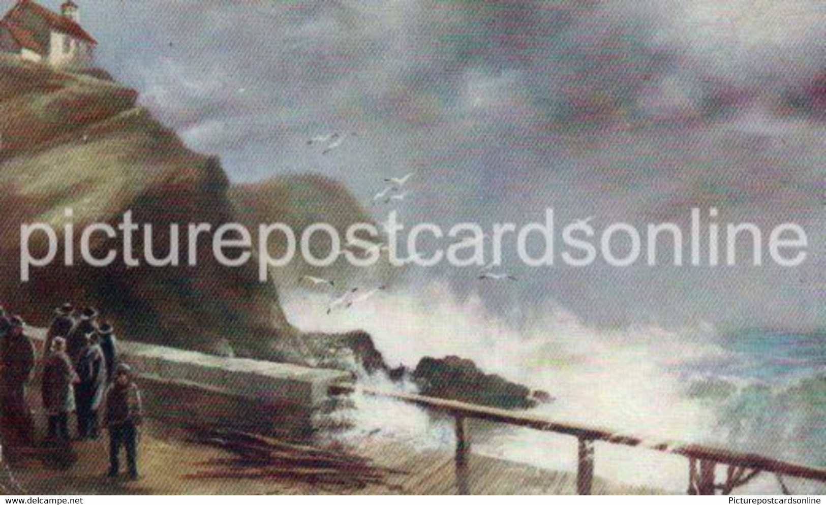 ROUGH SEA OFF ILFRACOMBE OLD ART COLOUR POSTCARD TUCK OILETTE SERIES CARD NO 1721 DEVON - Ilfracombe