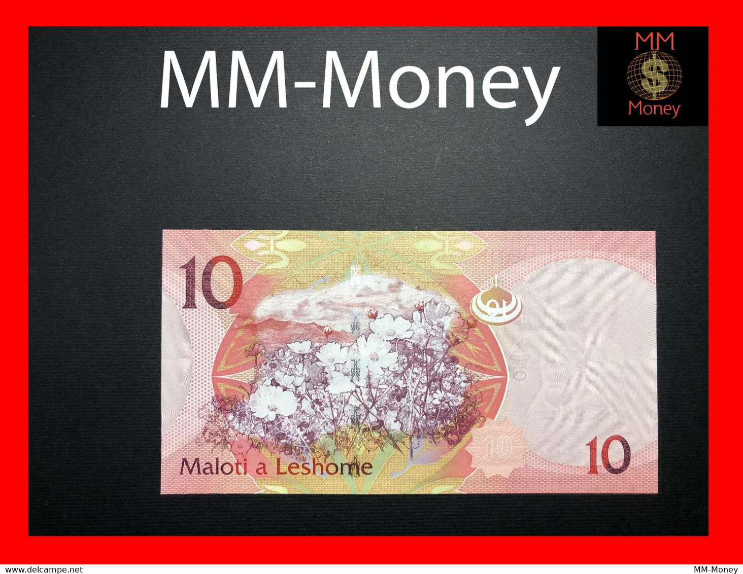 LESOTHO 10  Maloti  2013   P. 21  "low Year Date Serial  002022"   UNC - Lesoto