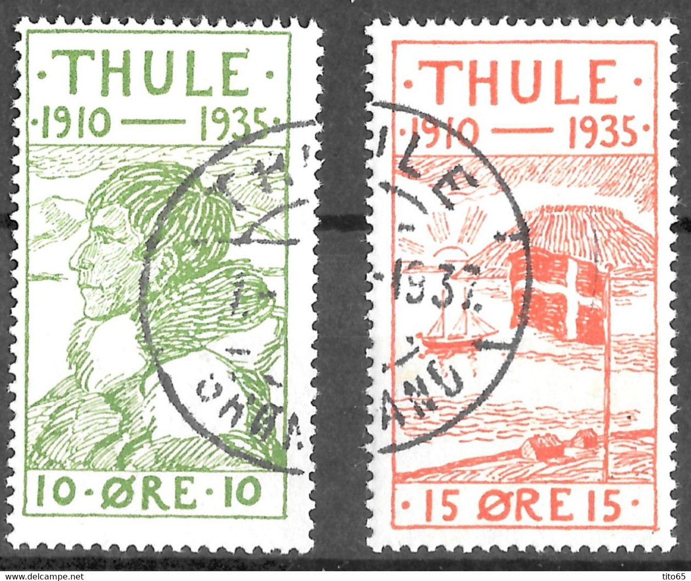 Greenland Thule Pair 1935 - Thule