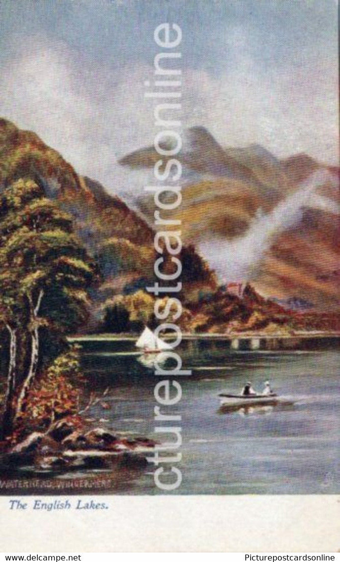 WATERHEAD WINDERMERE OLD ART COLOUR POSTCARD TUCK OILETTE 1701 CUMBRIA THE ENGLISH LAKES - Windermere