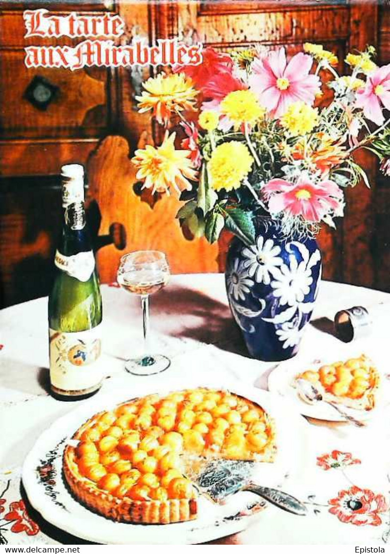 ► Bouteille De Vin  RIESLING 1969  - Tarte Aux Mirabelles - Recettes (cuisine)