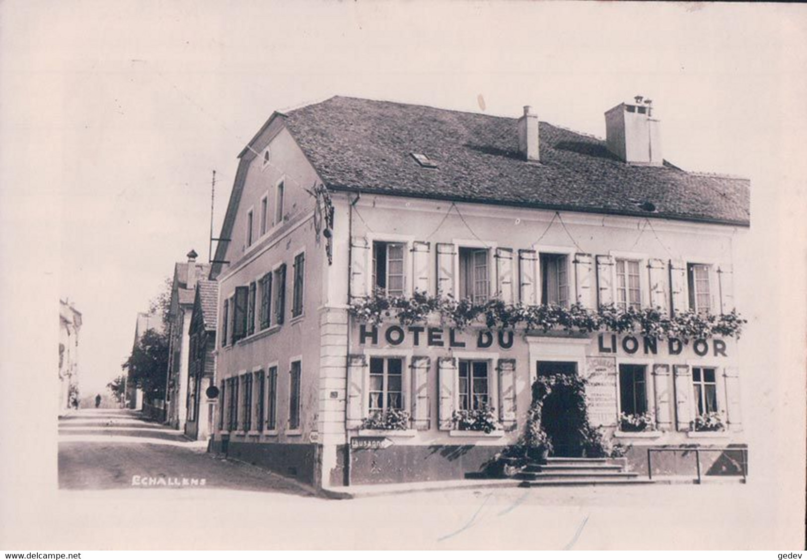 Echallens VD, Hôtel Du Lion D'Or (2.8.1947) - Échallens