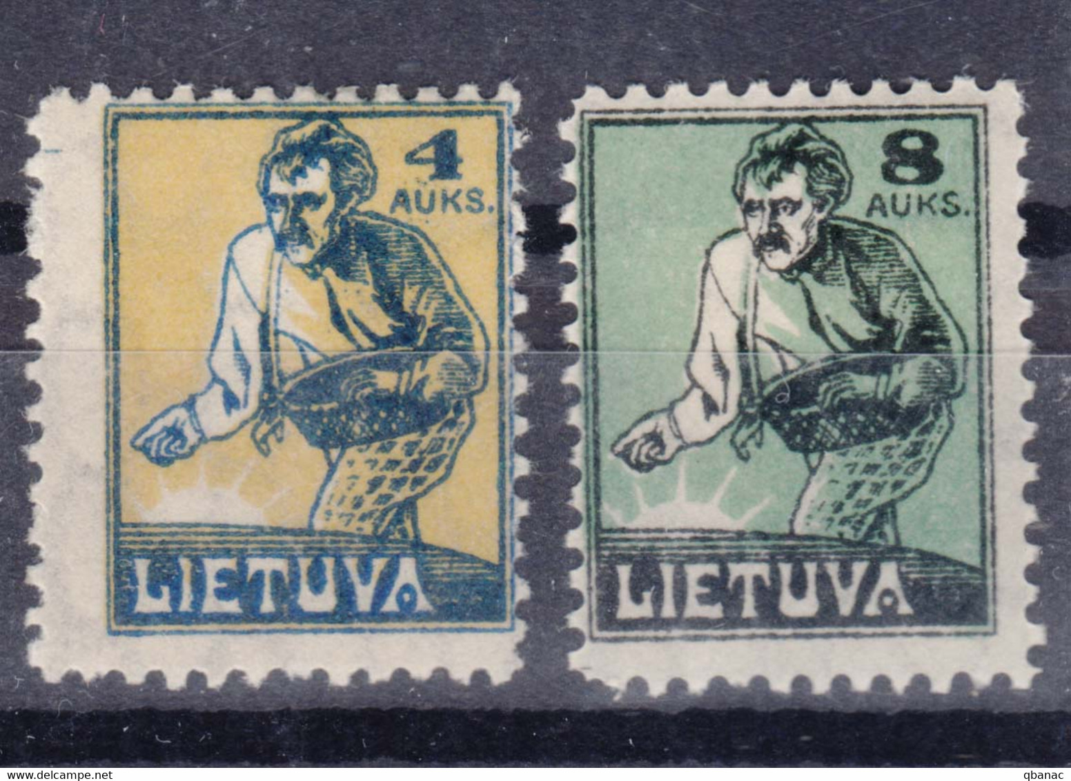 Lithuania Litauen 1922 Mi#124-125 Mint Hinged - Lituanie