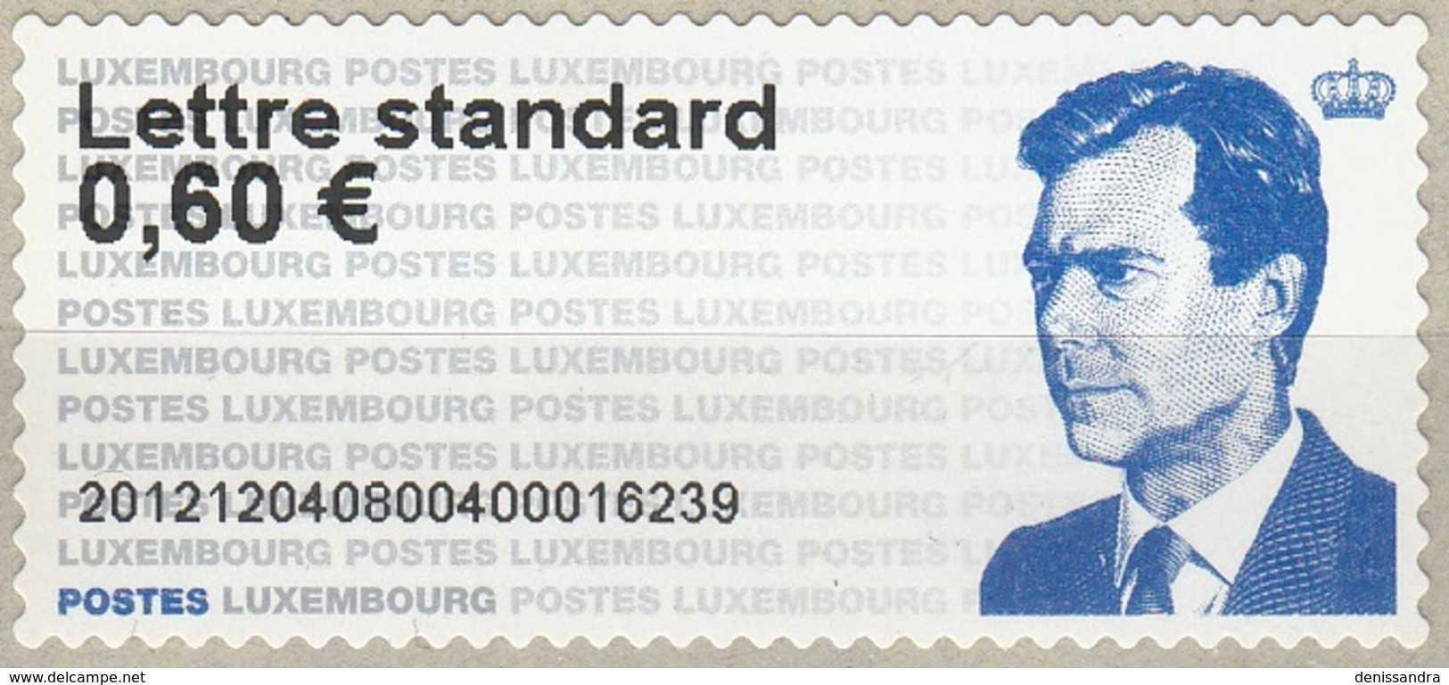 Luxembourg 2012 ATM Grand-Duc Henri Neuf ** - Vignettes D'affranchissement