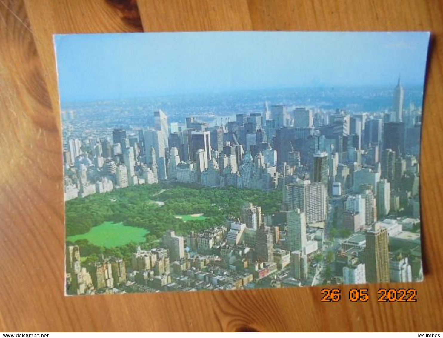 Aerial View Of Central Park And The Surrounding New York Skyline. 1417 PM 1996 - Central Park