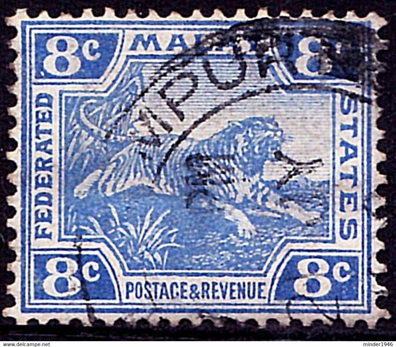 MALAYA 1910 10c Ultramarine SG42 Used - Malayan Postal Union