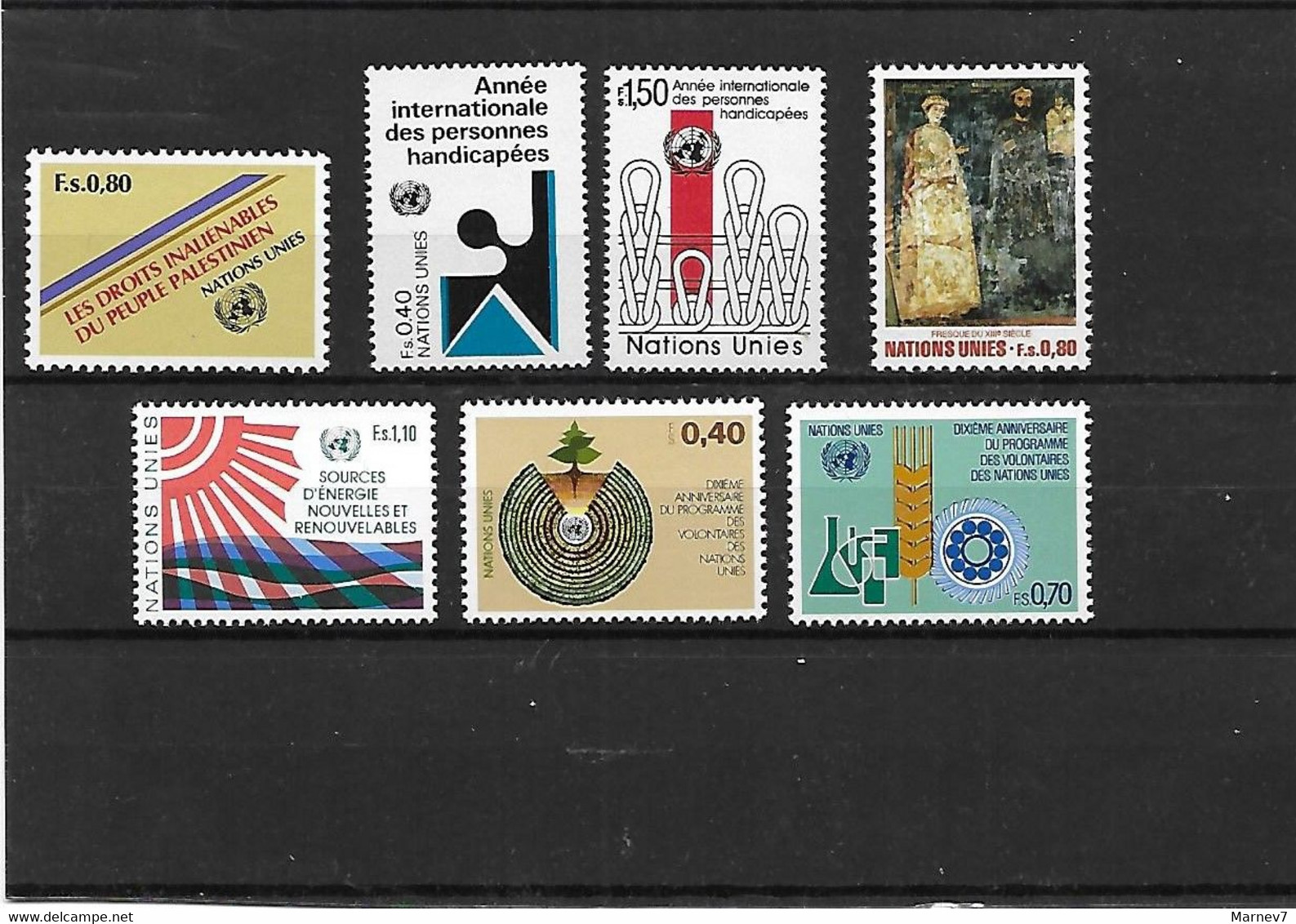 Nations Unies - ONU - Genève - Année 1981 Complète - Yvert 96 - 102 Neufs ** - - Nuovi