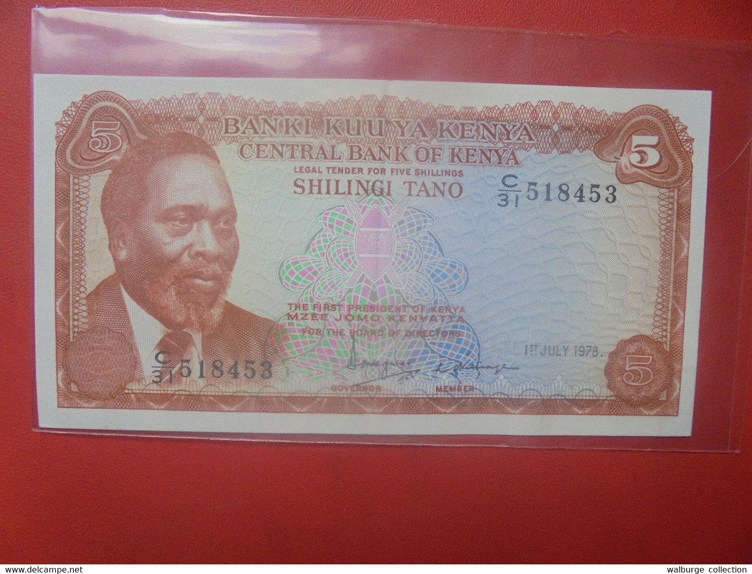 KENYA 5 SHILLINGS 1978 Circuler (L.2) - Kenya