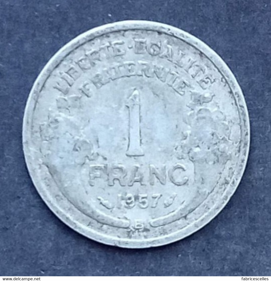 1 Franc Morlon Aluminium 1957 B - 1 Franc