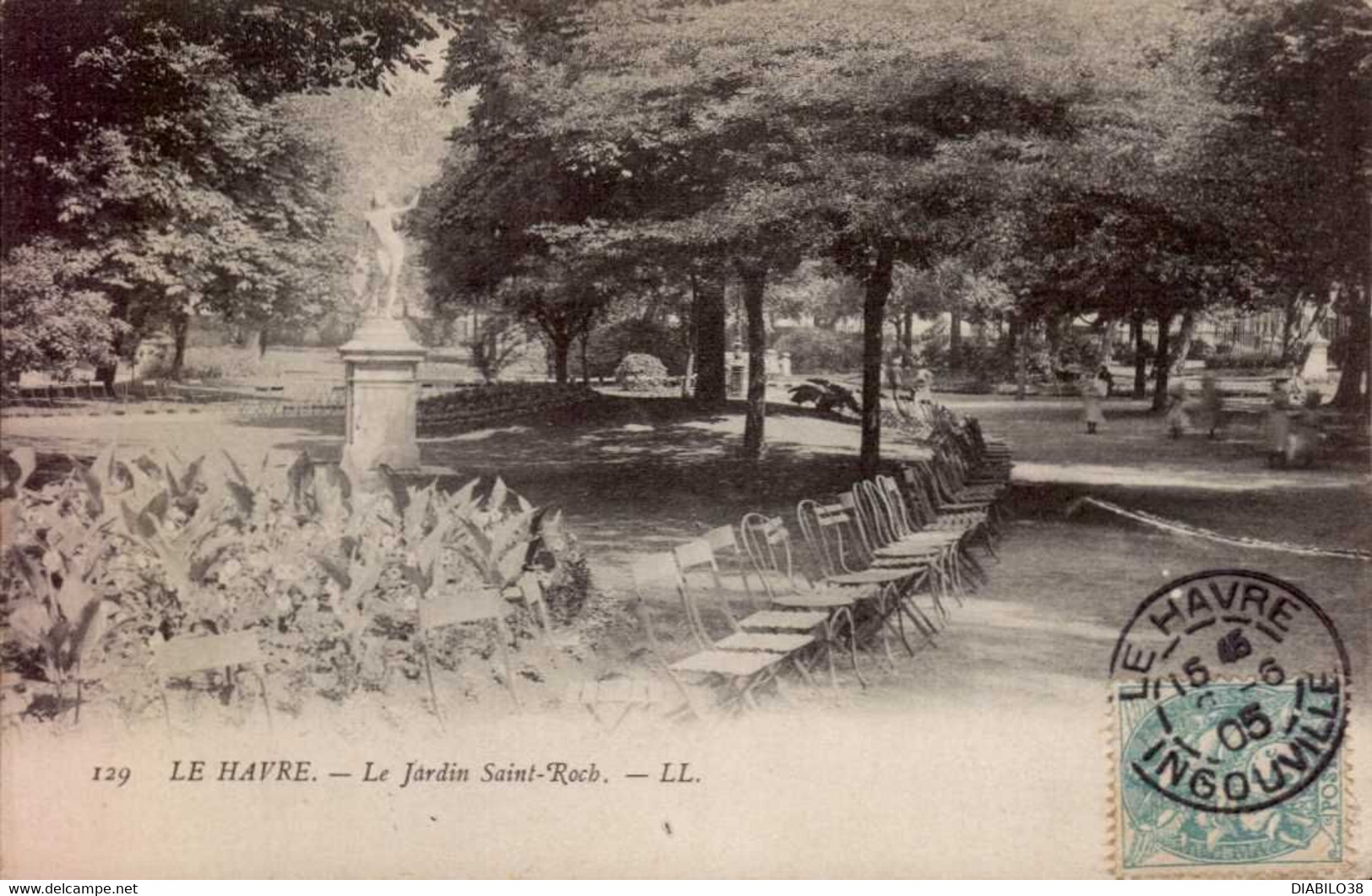 LE HAVRE     ( SEINE MARITIME )    LE JARDIN SAINT-ROCH - Square Saint-Roch