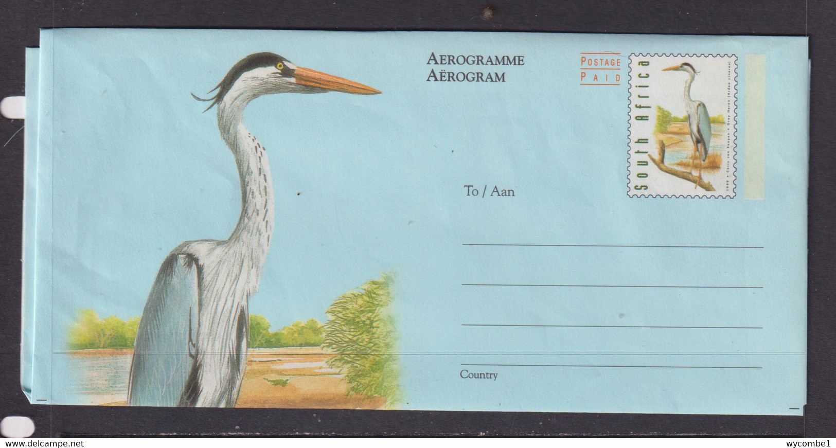 SOUTH AFRICA - 2002 Bird Aerogramme Unused As Scan - Cartas & Documentos