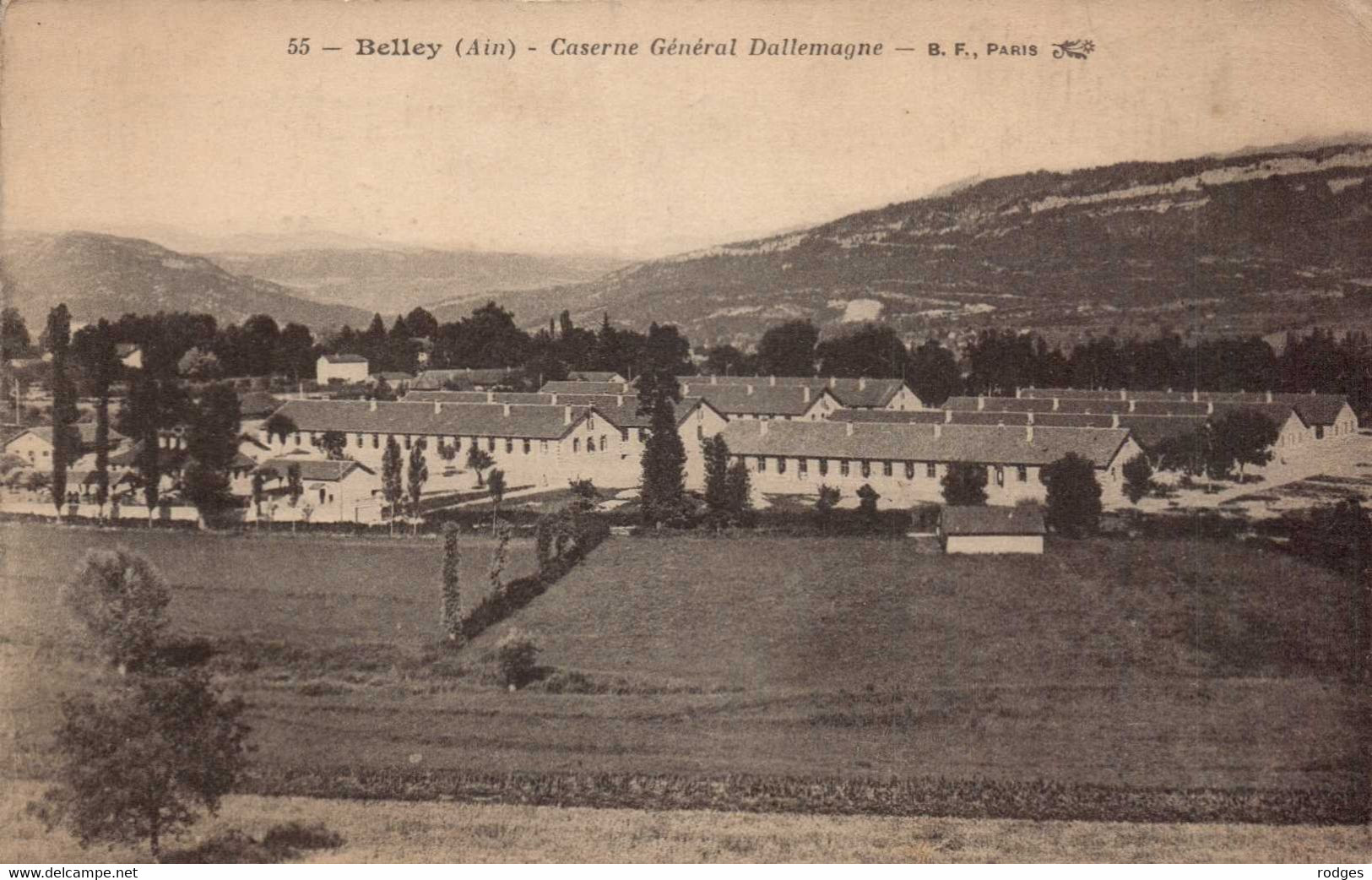 Dep 01 , Cpa   BELLEY , 55 , Caserne Générale Dallemagne (10969) - Belley