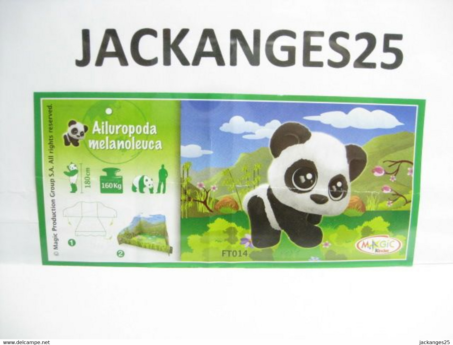 KINDER MPG FT 014 PANDA ANIMAUX NATOONS TIERE 2013 + BPZ + DECOR - Familien