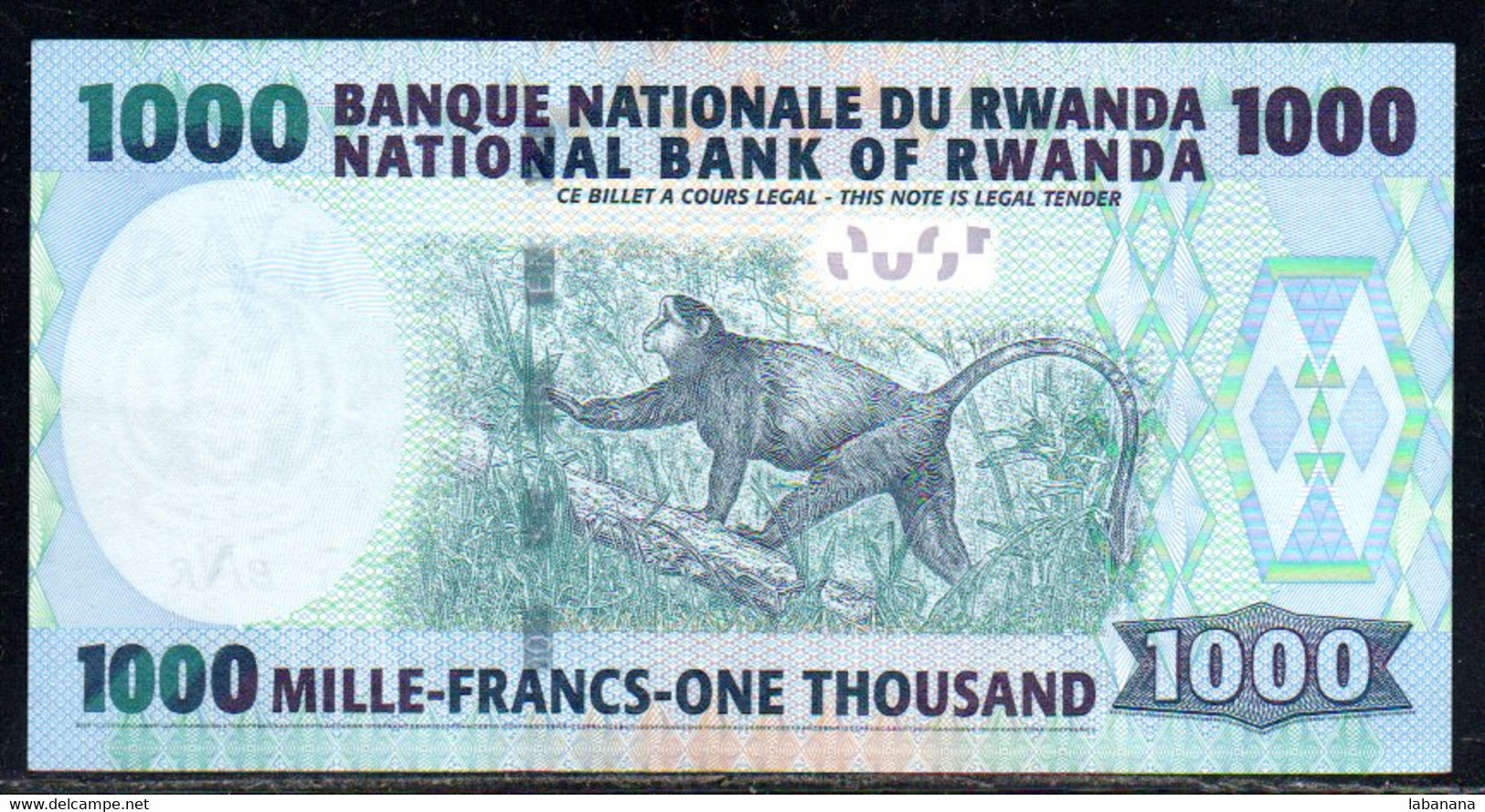 659-Rwanda 1000fr 2008 AF121 Neuf/unc - Ruanda