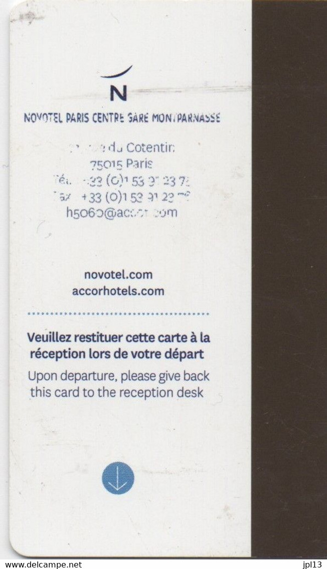 Clef D'hôtel - France - Novotel Paris Centre Gare Montparnasse, Femme - Hotel Key Cards