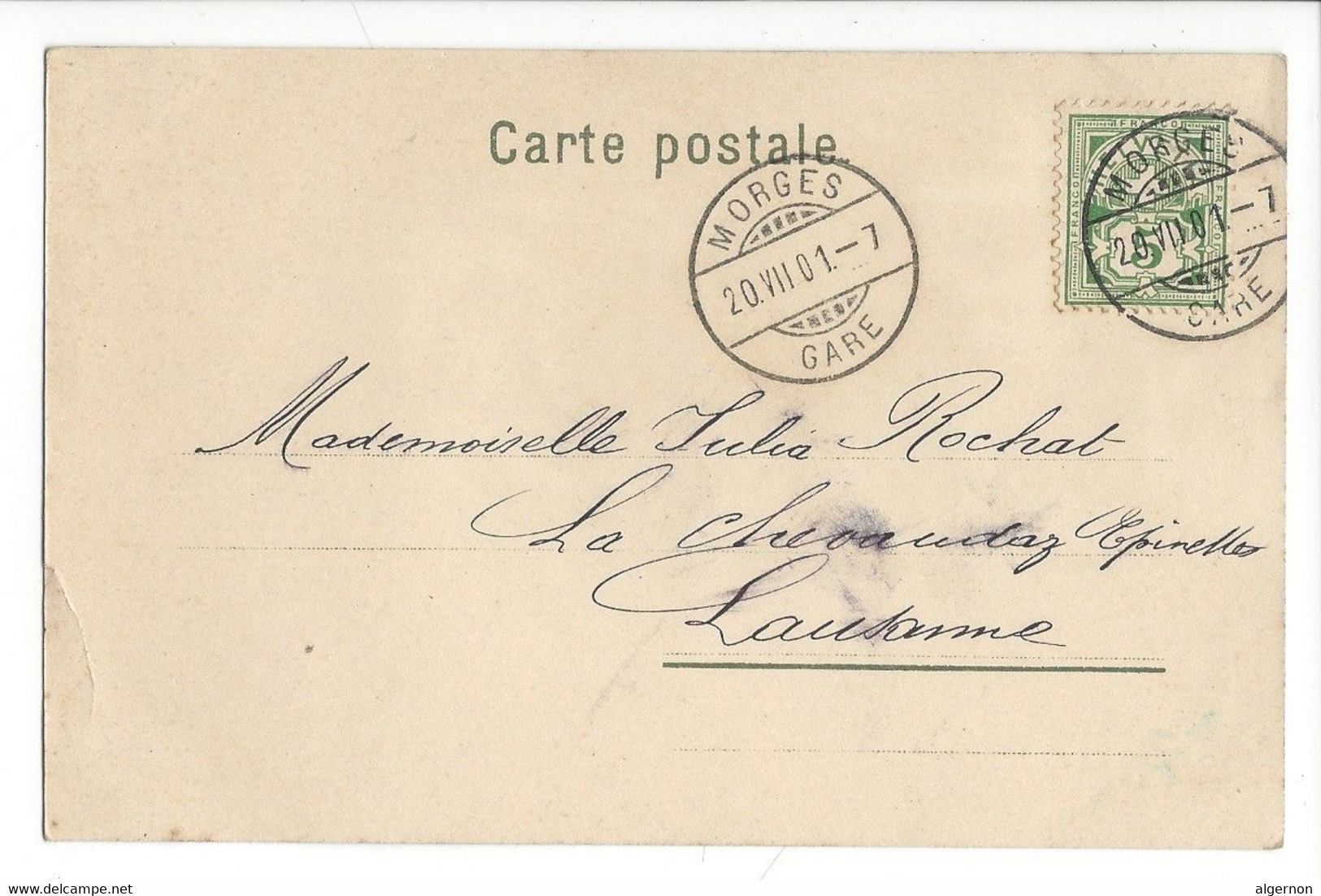 30199 - Château De Grandson Sur Le Lac De Neuchâtel Brillants + Cachet Morges Gare 1901 - Grandson