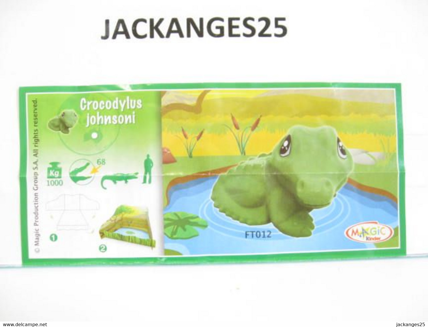 KINDER MPG FT 012 CROCODILE ANIMAUX NATOONS TIERE 2013 + BPZ + DECOR - Familien