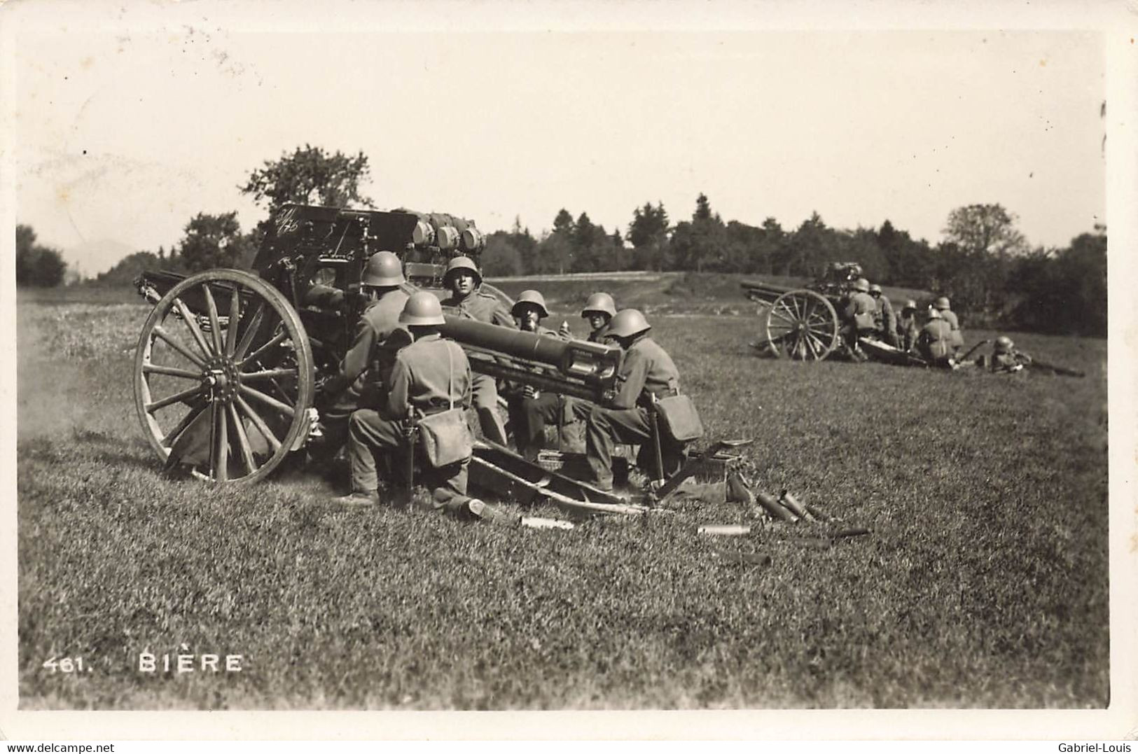 Schweizer Armee - Armée Suisse - Place D'arme De Bière Canons Canon - Bière