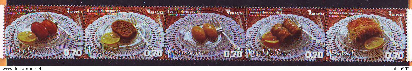 BiH Bosnia 2018 Y Food Gastronomy MNH - Bosnien-Herzegowina