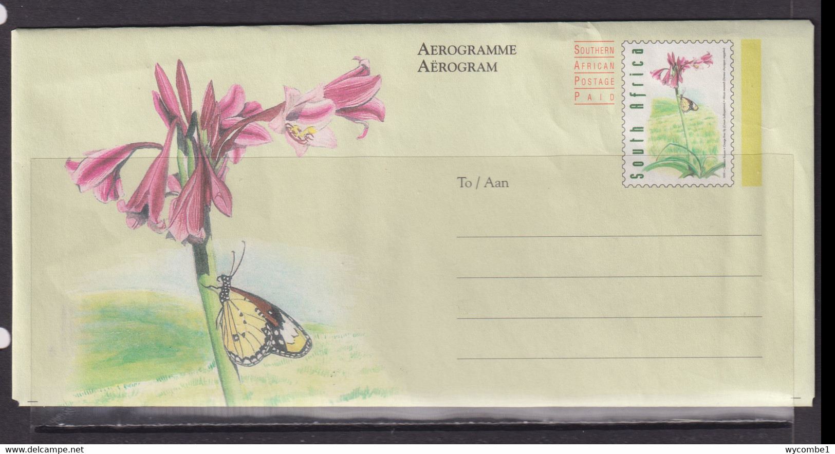 SOUTH AFRICA - 2000 Flower Aeroframme As Scan - Cartas & Documentos